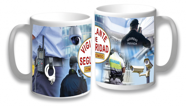 TAZA CNP , G.C. , PROTECCION CIVIL , SEGURIDAD Y ESTRELLA DE LA VIDA